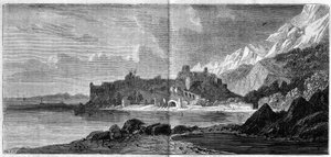 1860 yılında Monako şehrinin görünümü. 14 Nisan 1860 tarihli “” The Illustrous World” n°157