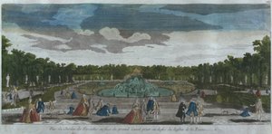 Latona, Versailles, Fransa çeşmesinden görülen Büyük Kanal