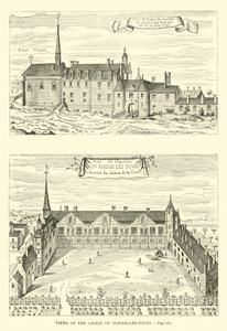 Plessis-les-Tours Kalesi manzarası by French School