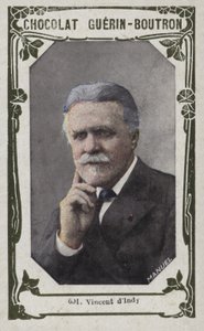 Vincent dIndy (renkli fotoğraf) by French School