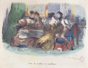 İşte, cumhuriyetlerin en iyisi, 1848 Devrimi Karikatürü by French School