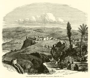 Yeniden inşa edileceksin ve çöllerini yeniden dolduracağım (gravür) by French School