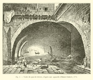 Voute du quai de Gesvres, Hubert Robert