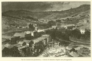 Vue de Central City, Colorado (gravür) by French School