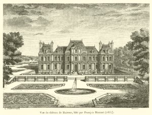 Francois Mansart tarafından inşa edilen Chateau de Maisons