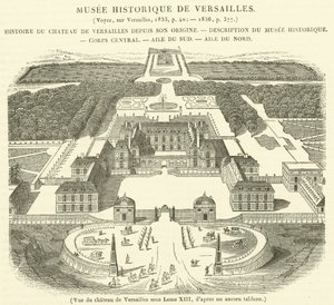 Louis XIII (gravür) altında Versay Sarayı