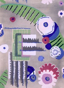 Maison Hans et Fils tarafından duvar kağıdı tasarımı, pub. 1930. by French School