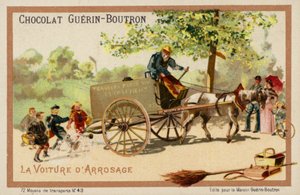Su arabası (kromolitho) by French School