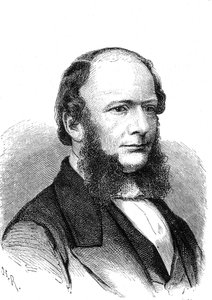 Werner Von SIEMENS (1816-1892), Alman mucit ve sanayici (elektrikli telgraf). Gravür 1868 by French School