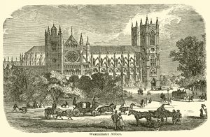 Westminster Manastırı (gravür) by French School