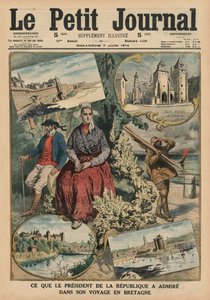 What the President of the Republic has admired during his trip through Brittany, front cover illustration from 