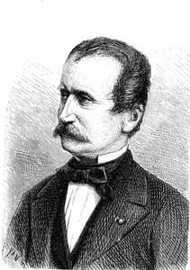 Wilhelm ENGERTH (1814-1884), Avusturyalı mühendis, ilk dağ lokomotifinin tasarımcısı. Gravür 1867 by French School