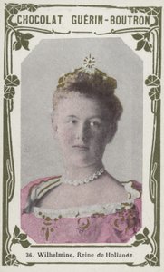 Wilhelmine, Reine de Hollande (renkli fotoğraf) by French School