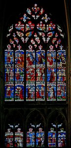 St Sebastian penceresini gösteren w133 penceresi by French School