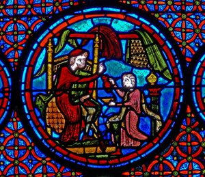 Dalışlar ve Lazarus Meselini gösteren w23 penceresi by French School