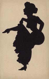 Can-can dansı yapan kadın (lito) by French School
