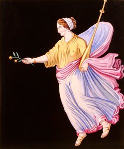 zeytin dalı tutan kadın by French School