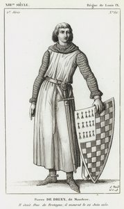 XIII Century, Louis IX Saltanatı, Pierre de Druex, dit Mauclere, Brittany Dükü idi; 22 Haziran 1250