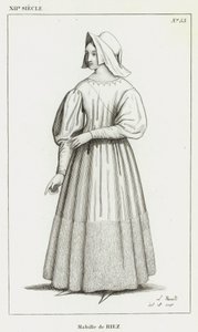 XII Yüzyıl, Mabille de Riez (gravür) by French School