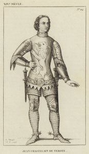 XIV Yüzyıl, Jean Chastelain de Terote (gravür) by French School