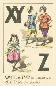 X Y Z: Xavier ve Yvon yalancıdır Zoe tüm niteliklere sahiptir by French School