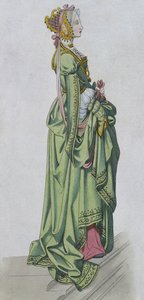 Genç soylu kadın) by French School
