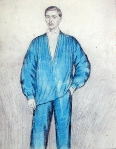 Tulumlu genç işçi by French School