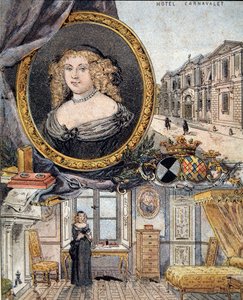 Marie de Rabutin-Chantal (Rabutin Chantal), Madame de Sevigne (1626-1696) olarak bilinen Sevigne Markizi ve ikametgahı Hotel Carnavalet
