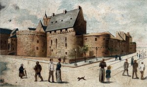 Nantes kalesinin görünümü (alt Loire). by French School