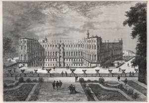 IV. Henri yönetimindeki Saint-Germain (Saint Germain) (Seine ve Oise) kalesinin görünümü - “Fransa
