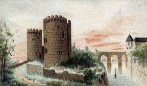 Cinq mars şatosunun görünümü (Indre et Loire). by French School