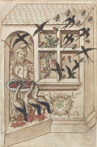 "Aynı Çatı Altında Kırlangıç Olmaz" [fol. 40 rekto] by French early 16th Century
