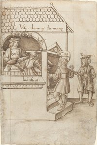 "Tahıl Ölçüsü Üzerine Oturmayın" [fol. 12 rekto] by French early 16th Century