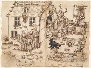 "Sonuna Vardığınızda Geri Dönmeyin" [fol. 26 verso / 27 recto] by French early 16th Century