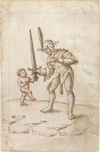 "Keskin Kılıcı bir kenara çevirin" [fol. 44 rekto] by French early 16th Century