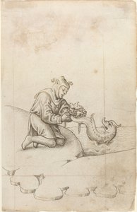 "Bir Yunusu Kuyruğundan Bağlıyorsunuz" [fol. 17 rekto] by French early 16th Century
