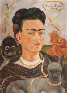 Changuito ile Autorretrato by Frida Kahlo