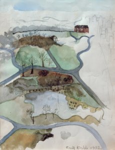 Central Park manzarası by Frida Kahlo
