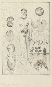 Frida ve Düşük by Frida Kahlo