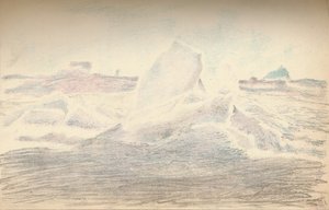 Fram yakınında buz, 4 Temmuz 1894, 1897 by Fridtjof Nansen