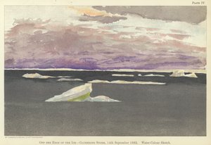 Buzun kenarında, fırtına topluyor by Fridtjof Nansen
