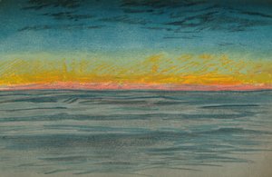 The Waning Polar Day, 22 Eylül 1893. Pastel Sketch, 1893 1897