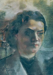 bir bayanın portresi by Friedl Dicker Brandeis