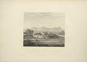 Gmelin tarafından çizilmiş, Bouquet tarafından oyulmuş Peru Canar Anıtı, Alexander von Humboldt ve Aime Bonpland tarafından 