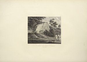 Inti-Guaicu Kayası, Koch tarafından çizilmiş, Dutterhoffer tarafından oyulmuş, Alexander von Humboldt ve Aime Bonpland tarafından 