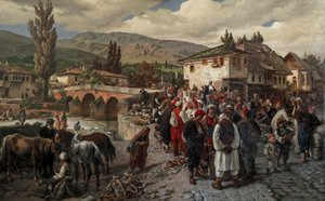 Saraybosna'daki Latin Köprüsü'nde
