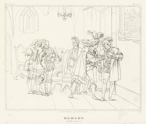Hamlet, III. Perde, 2. Sahne (gravür)