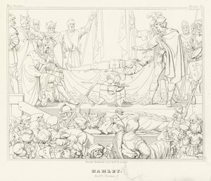 Hamlet, Act V, Sahne 2 (gravür) by Friedrich August Moritz Retzsch