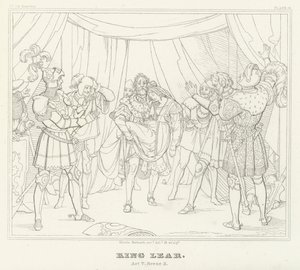 King Lear, Act V, Sahne 3 (gravür) by Friedrich August Moritz Retzsch