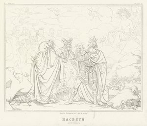 Macbeth, Perde IV, Sahne 1 (gravür) by Friedrich August Moritz Retzsch